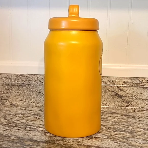 Rae Dunn Oh My Gourd Tall Canister Mustard Color - Picture 5 of 13
